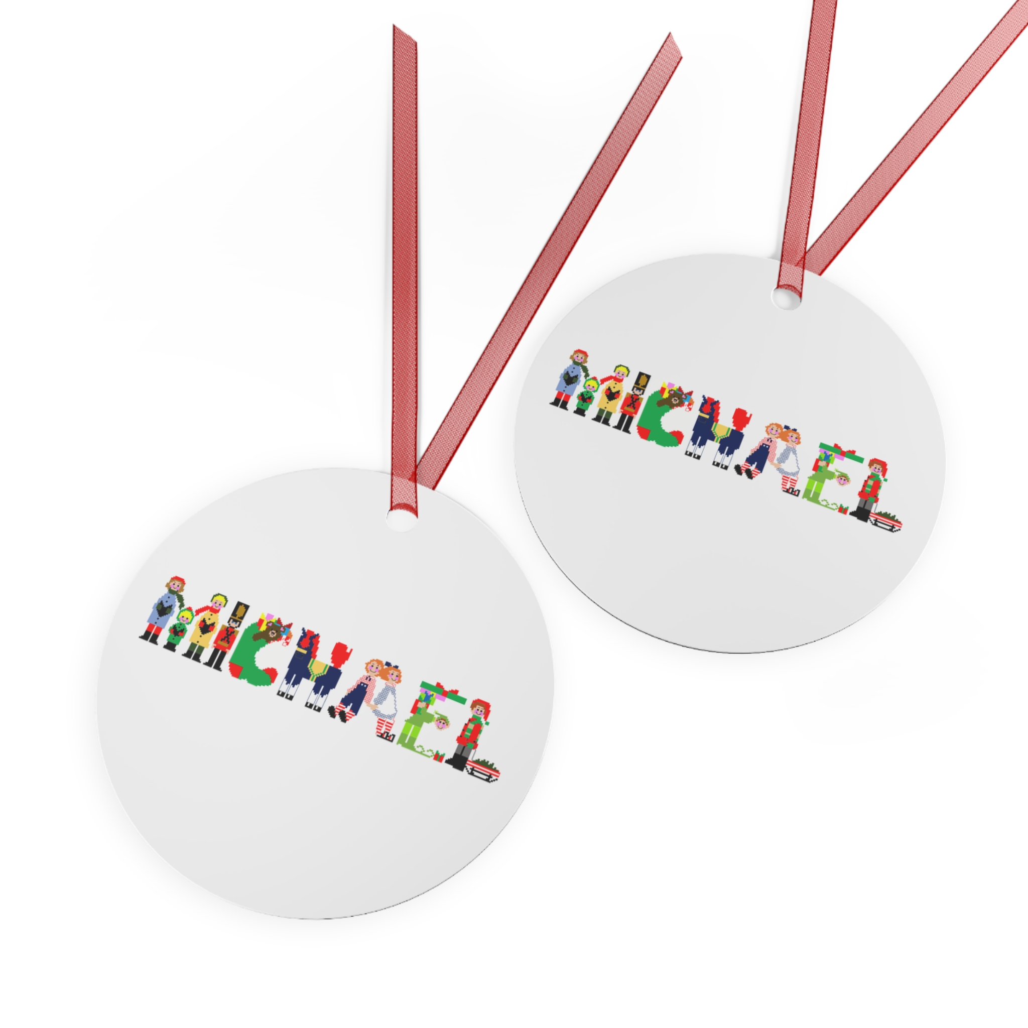 Michael Personalized Metal Ornament - Image 2