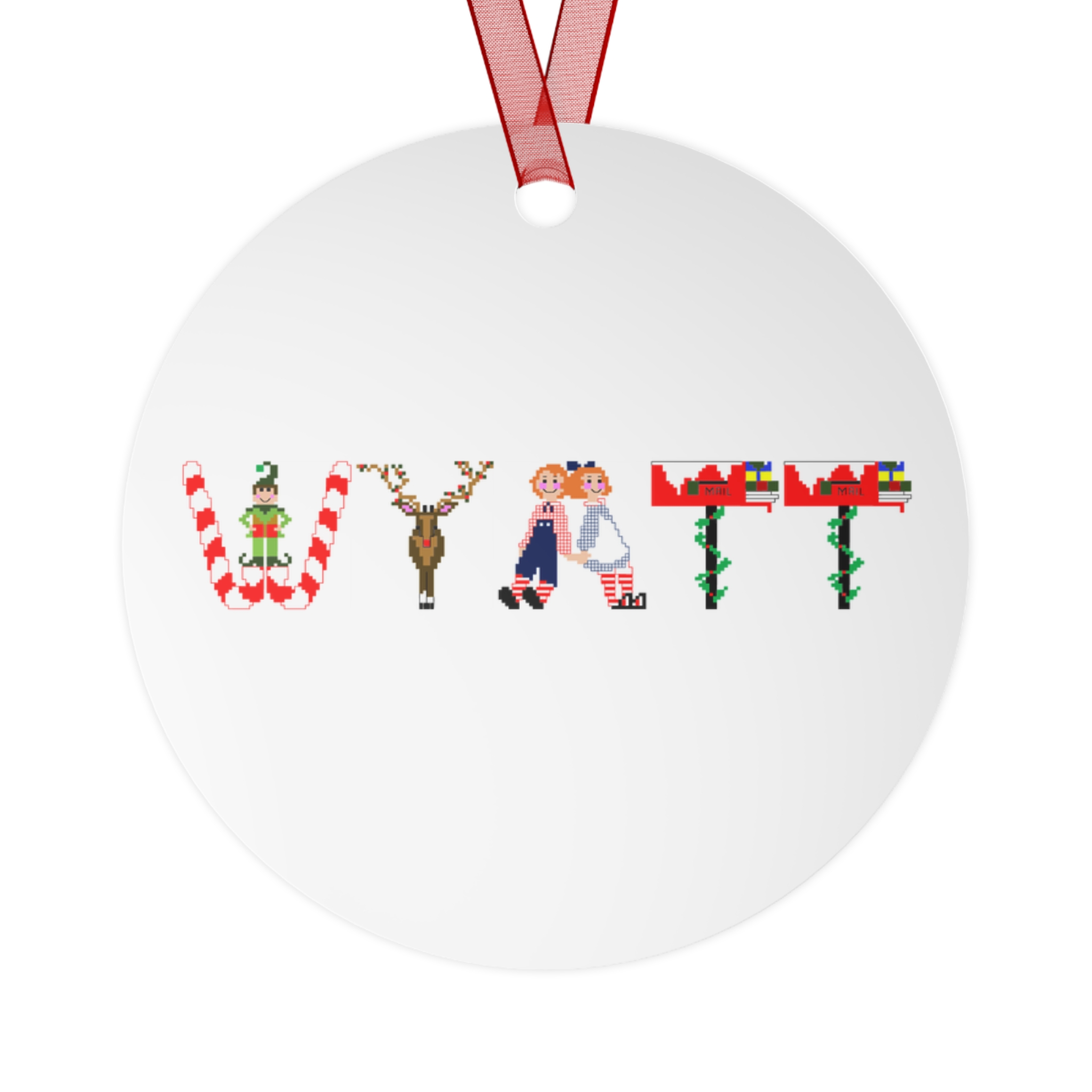 Wyatt Personalized Metal Ornament