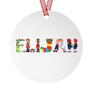 Elijah Personalized Metal Ornament