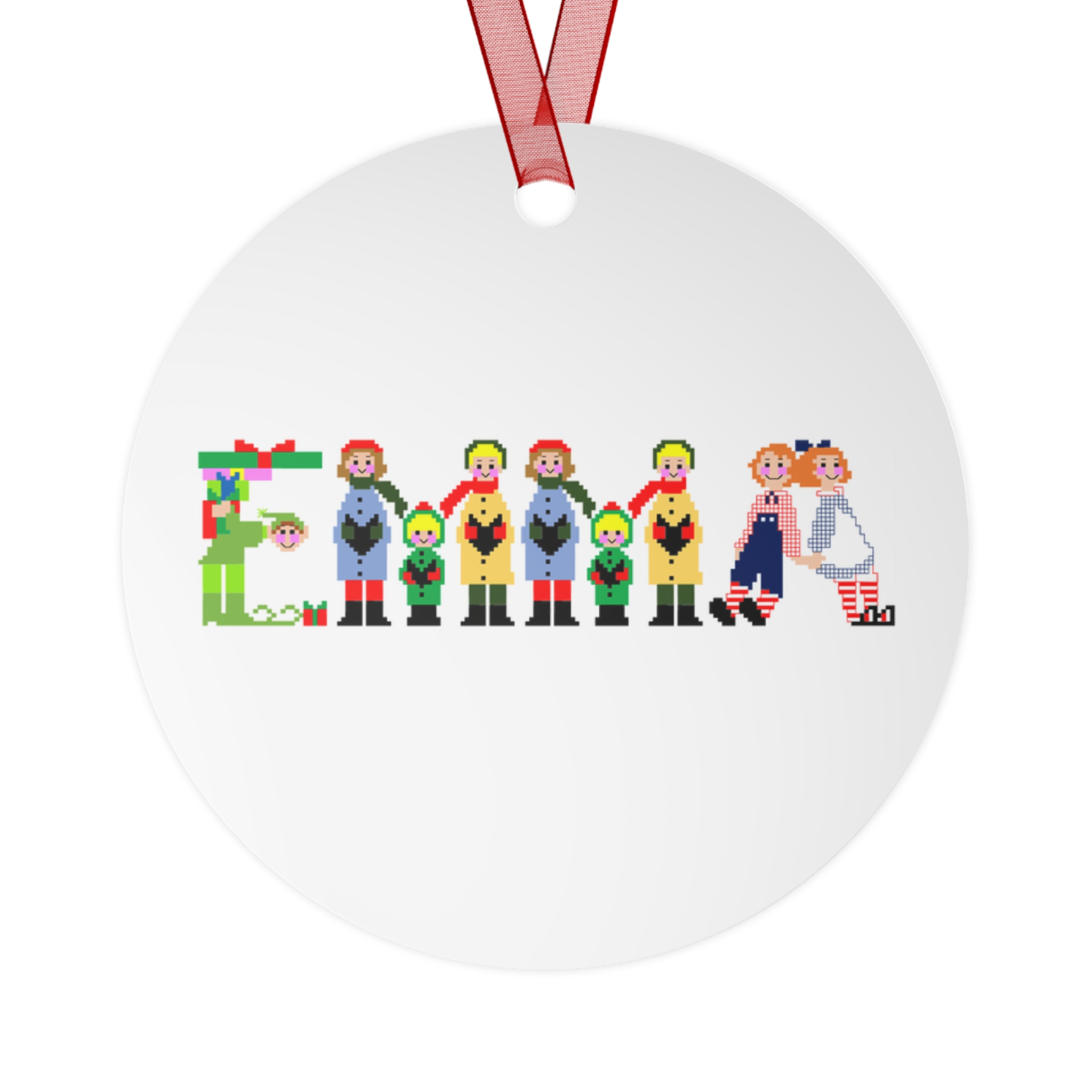 Emma Personalized Metal Ornament