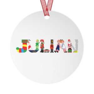 Julian Personalized Metal Ornament
