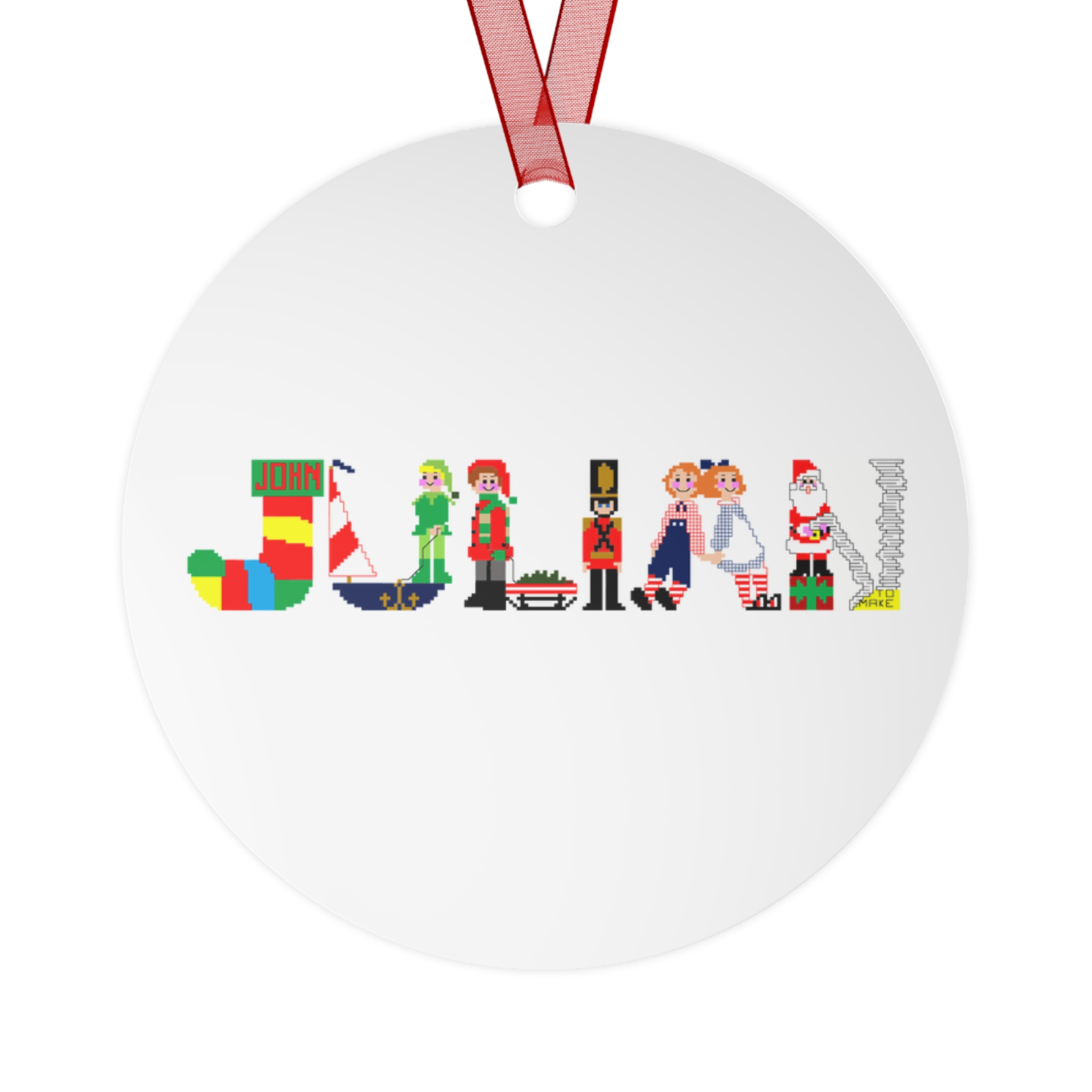 Julian Personalized Metal Ornament