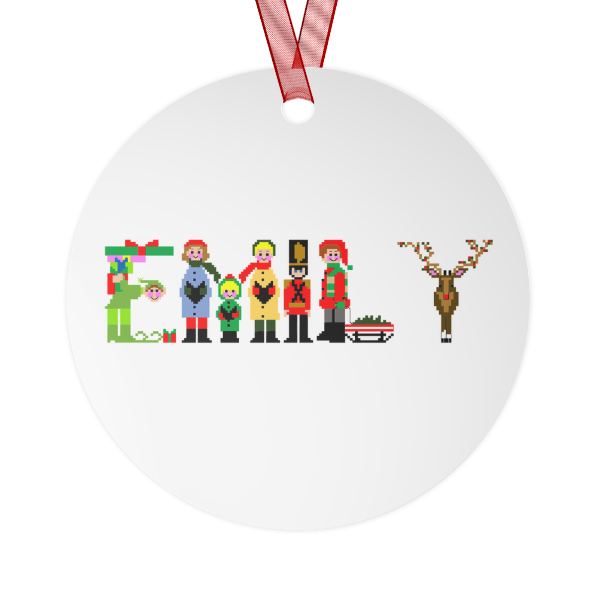 Emily Personalized Metal Ornament