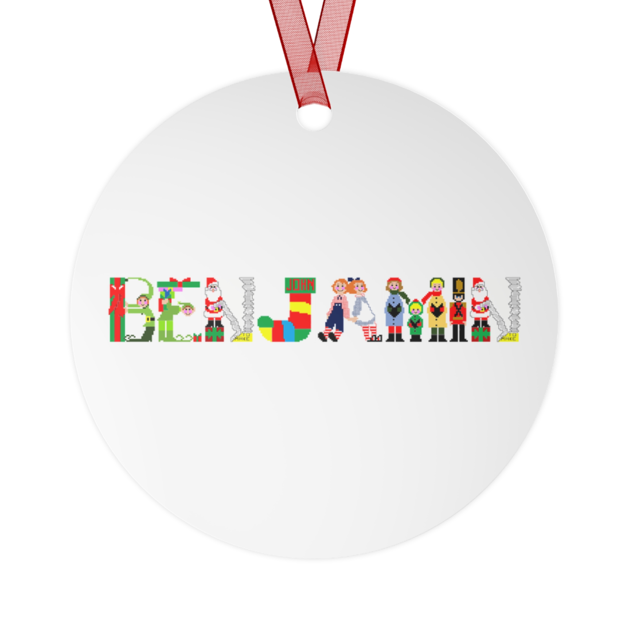 Benjamin Personalized Metal Ornament