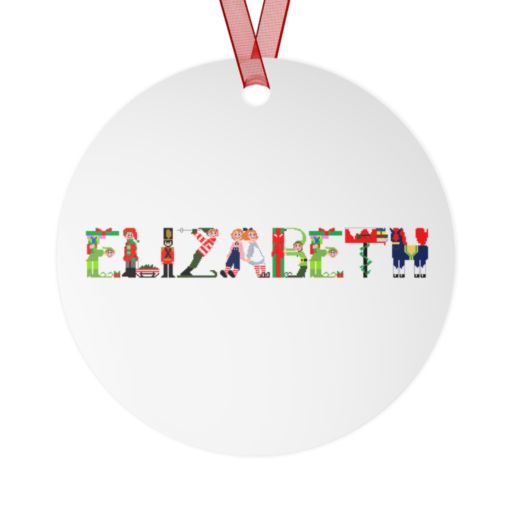 Elizabeth Personalized Metal Ornament