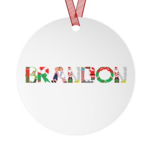 Brandon Personalized Metal Ornament