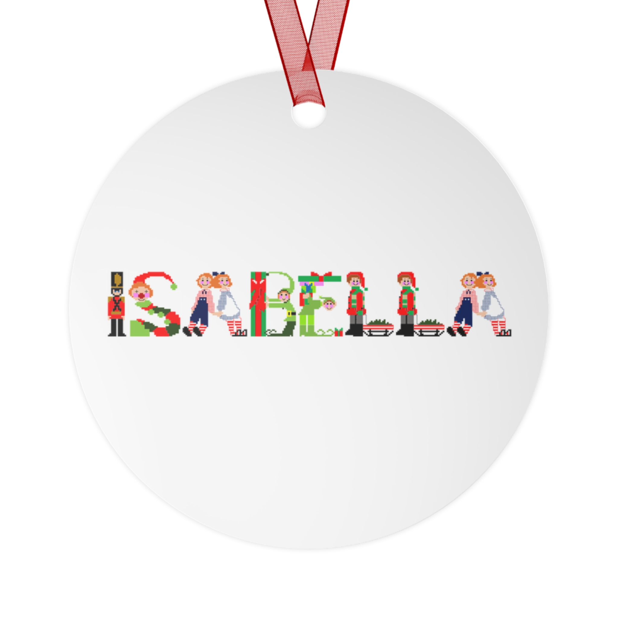 Isabella Personalized Metal Ornament