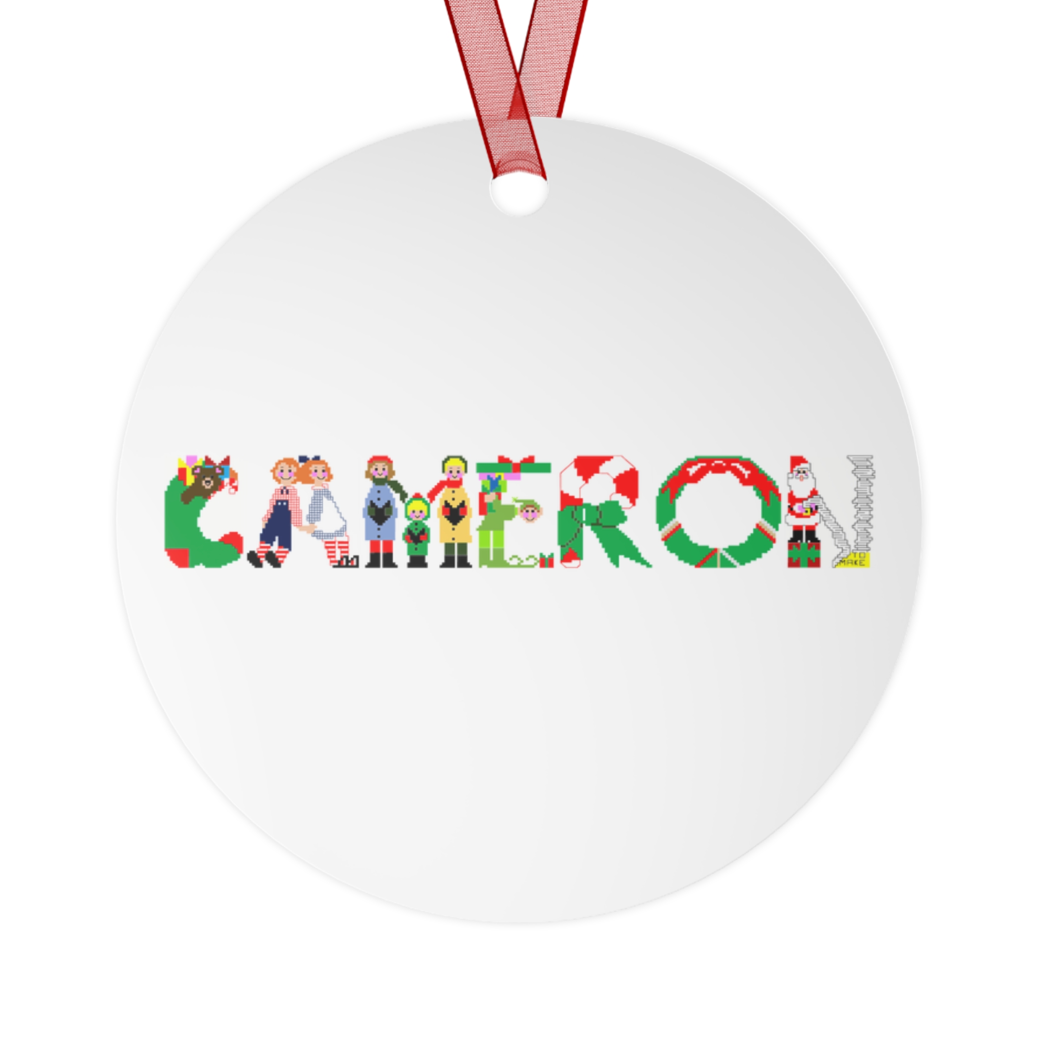 Cameron Personalized Metal Ornament